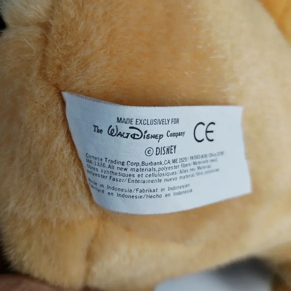 Vintage Pluto Plush Disneyland‎ Walt Disney Company Stuffed Animal Dog 16